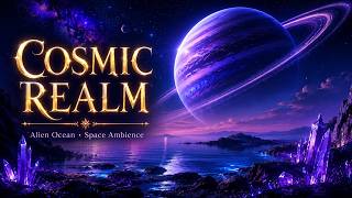 1 Hour Cosmic Realm 🌌 Alien Ocean & Deep Space Ambience for Sleep, Relaxation and Focus