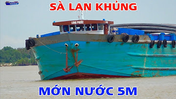 Sà lan long phước mớn nước 5m lớn hơn sà lan tân cảng 38 chở thùng container