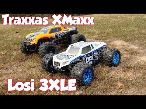 Traxxas XMAXX and Losi 3XLE Run - YouTube