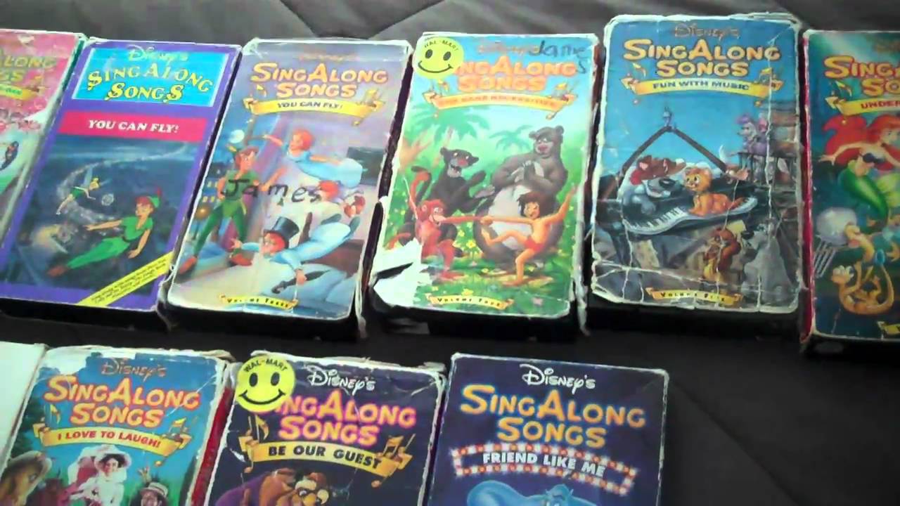 disney sing along songs vhs collection