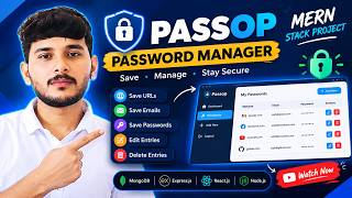 🔐 Passop Password Manager | MERN Stack Project | Add, Edit & Delete Passwords