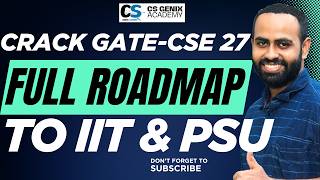 GATE CSE 2027 Full Roadmap 🔥 Complete Strategy for IIT &amp; PSU