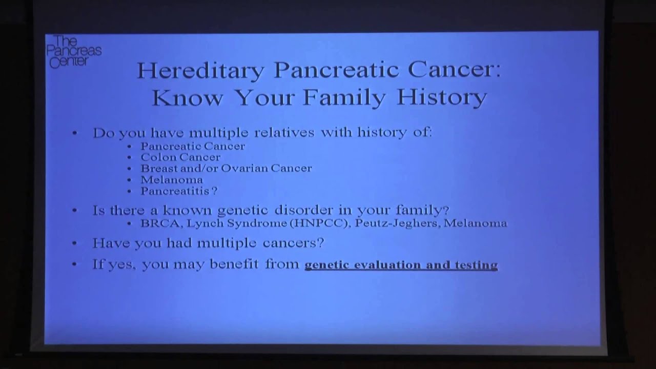 Pancreatic Cancer Awareness Day - Genetics and Prevention