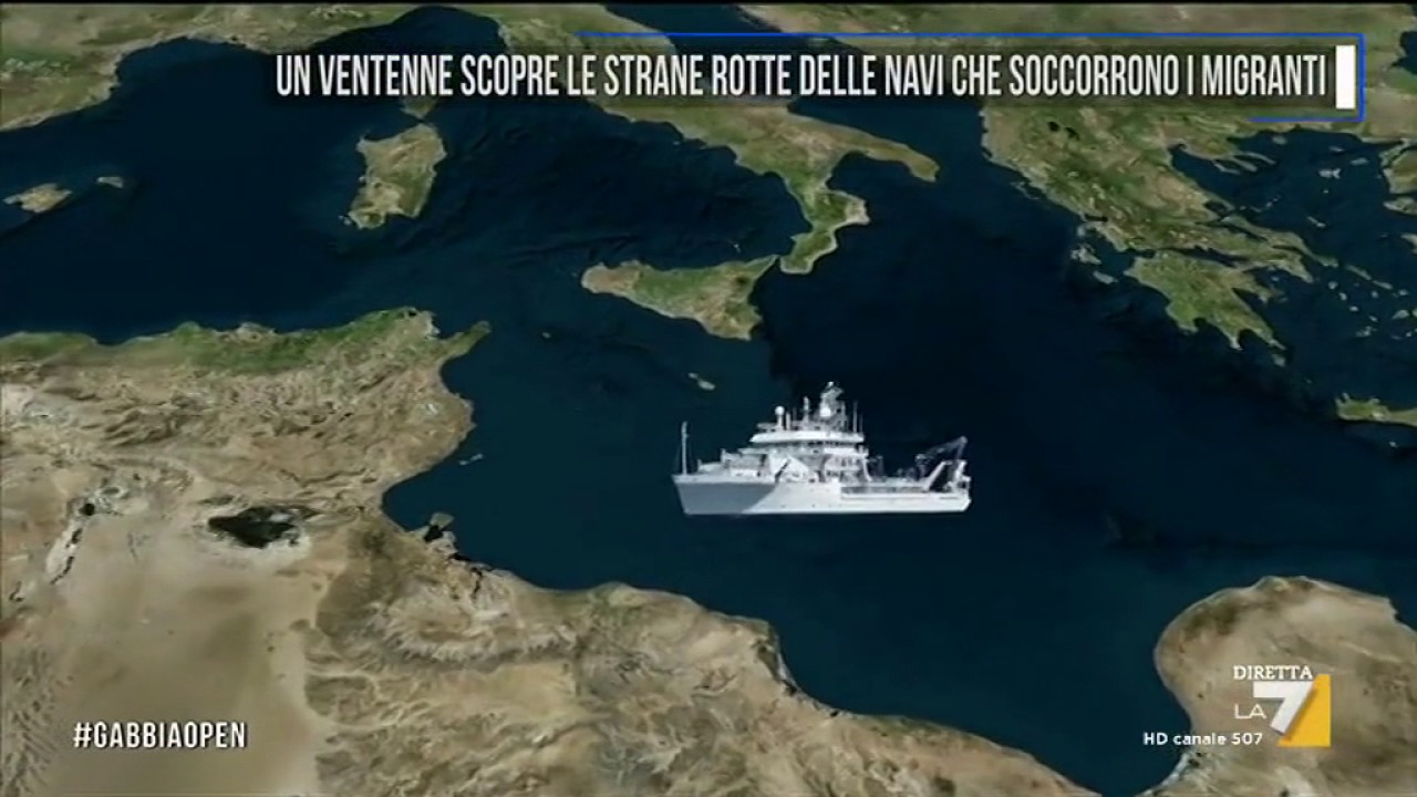 Un ventenne scopre le strane rotte delle navi che soccorrono i migranti