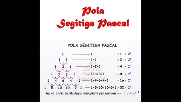 Pola Segitiga Pascal #shorts