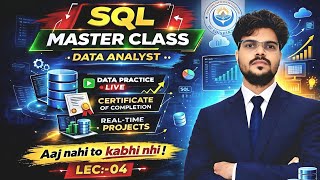 Lec:-04 SQL Tutorial | Data Types (CHAR,VARCHAR,FLOAT, BLOB) &Types of SQL (DDL, DML, DQL, DCL, TCL)