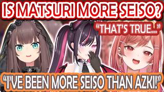 Matsuri Tries to Convince Ririka She's More Seiso Than AZKi Now