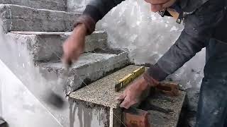 stairs marble fitting