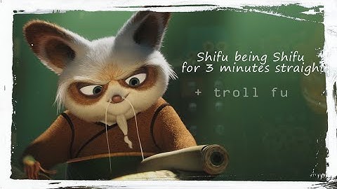 shifu being shifu for 3 minutes straight