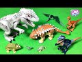 7 NEW LEGO JURASSIC WORLD DINOSAUR TOYS! - INDOMINUS REX, ANKYLOSAURUS, GALLIMIMUS