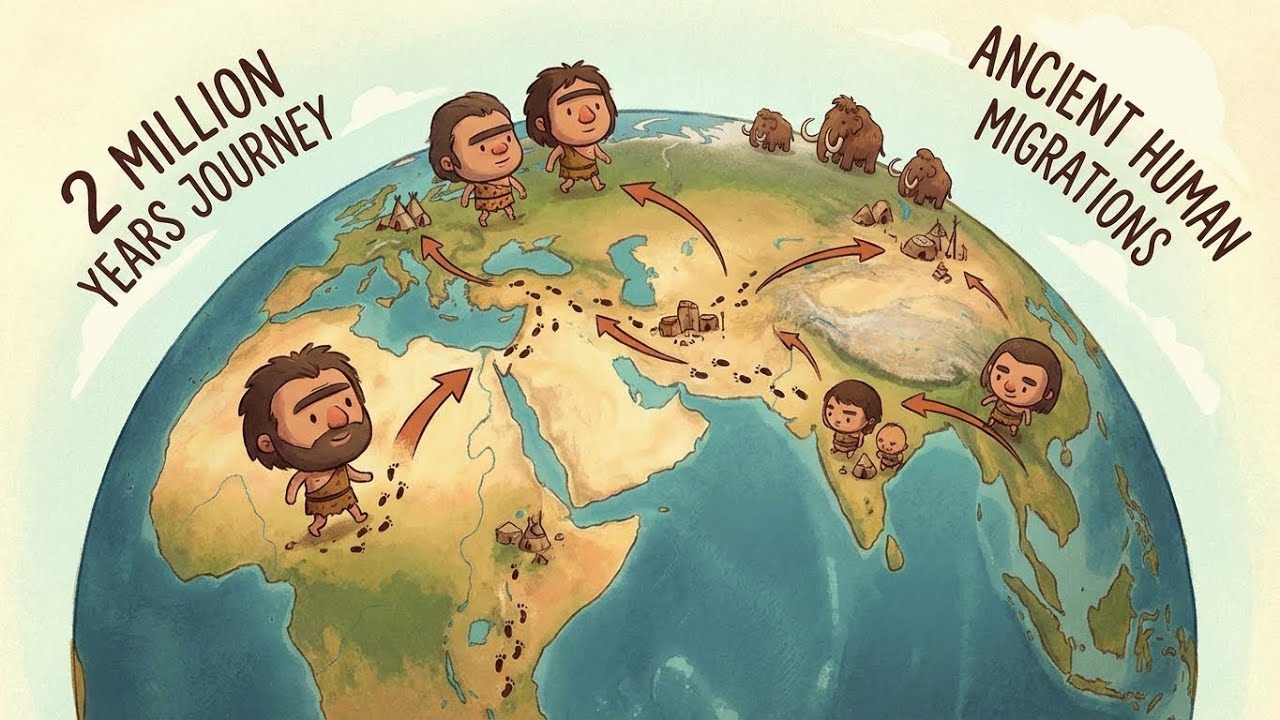 Ancient Human Migrations: 2 Million Years Journey