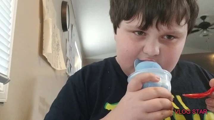 Trying the dairy queen cotton candy ice cream!