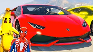 GTA 5 Crazy Ragdolls | Spiderman On Rainbow Spiders Bridge (Spiderman Fails Shark Jumps)