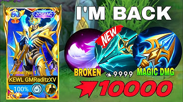 ONE HIT ZHASK THIS NEW BUILD ITEM IS PERFECT FOR ZHASK (100% BROKEN DAMAGE) MLBB 