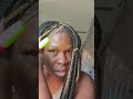 refreshing my knotless braids with a crochet needle