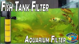 How to setup fish tank filteraquarium filter Crystal Clear  filtration