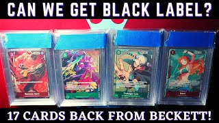 The One Piece Cards have RETURNED from Beckett! Did we get a BLACK Label!?