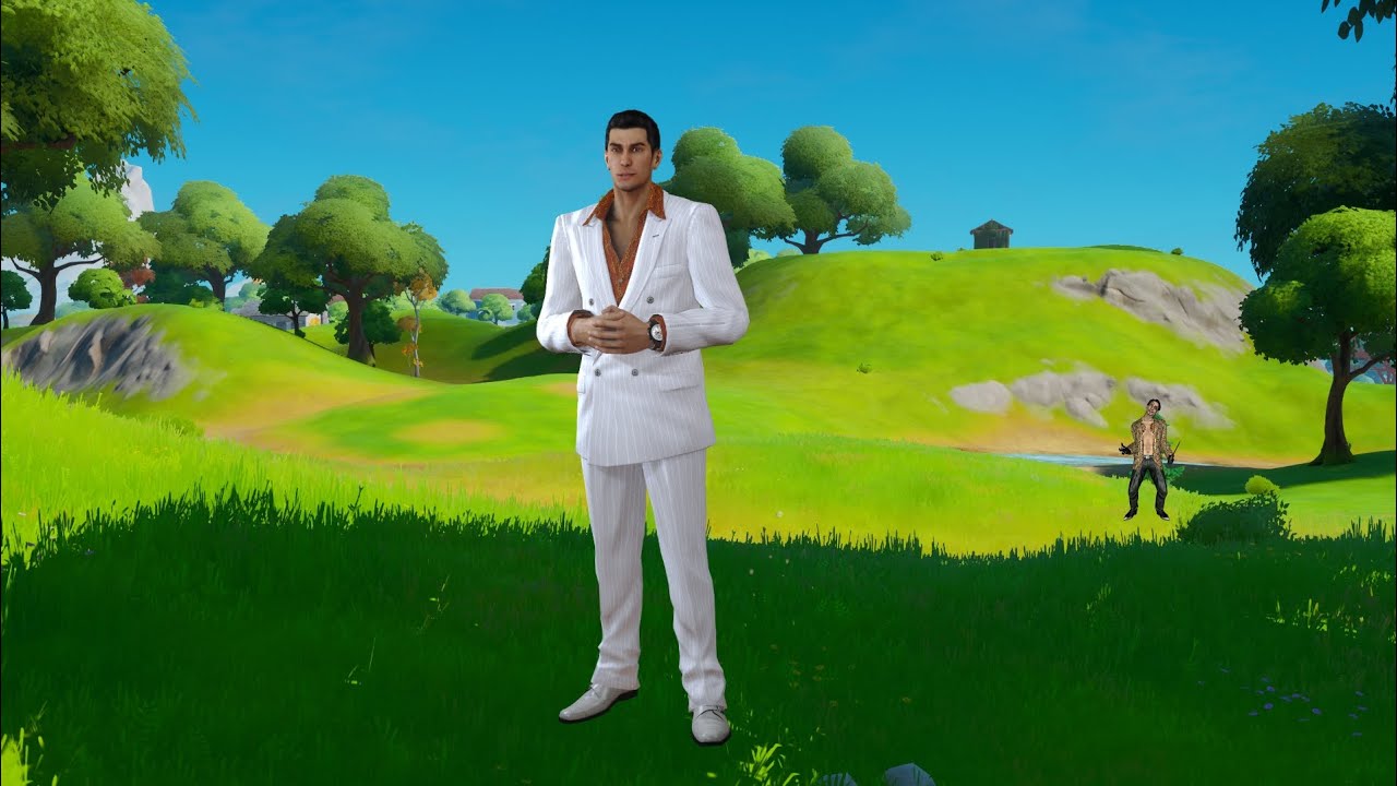 Kiryu tries to play fortnite YouTube