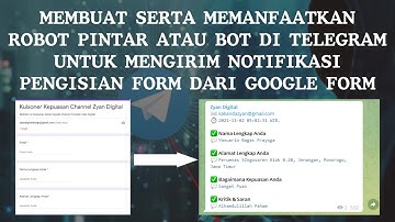 Memanfaatkan Robot atau Bot di Telegram Untuk Notifikasi Dari Google Form