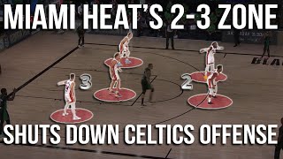 Miami Heat's 2-3 Zone Defense Shuts Down The Celtics Offense - Heat vs Celtics Game 2 Breakdown