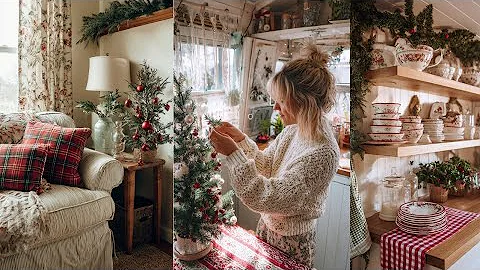 🎁 INSIDE a SMALL RUSTIC Farmhouse Christmas | Budget-Friendly Decor Ideas Holiday Charm HOME DECOR