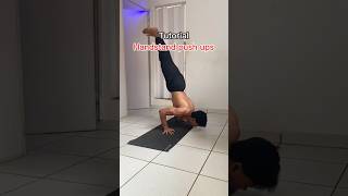 Handstand push up tutorial #handstandpushup #pushups #tutorials #movement