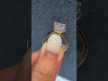 Princess shape lab grown diamond engagement ring