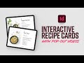 Create interactive recipe cards with pop-out videos in Adobe InDesign