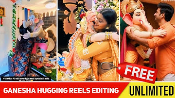 Trending Lord Ganesh Hugging AI Video Editing 😱🔥? Ganpati Bappa Hugging Video Kaise Banaye