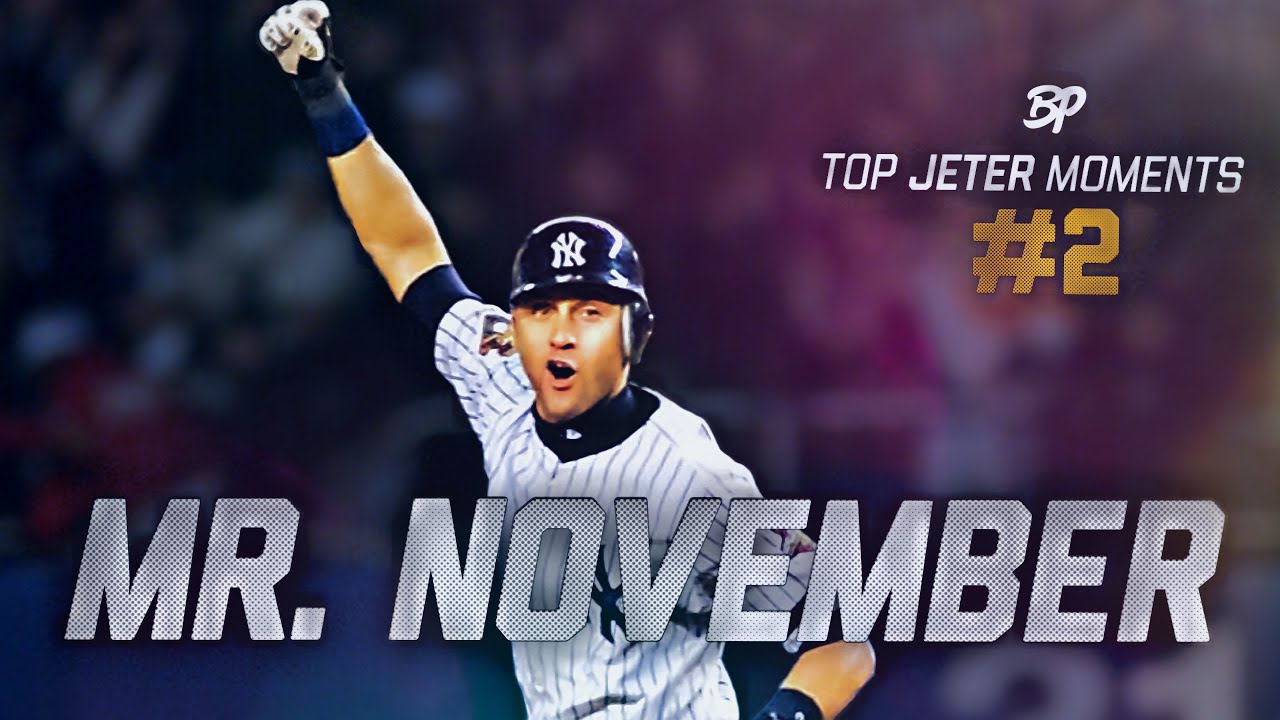  Mr. November Men's 2 Jeter Retro Baseball Jersey