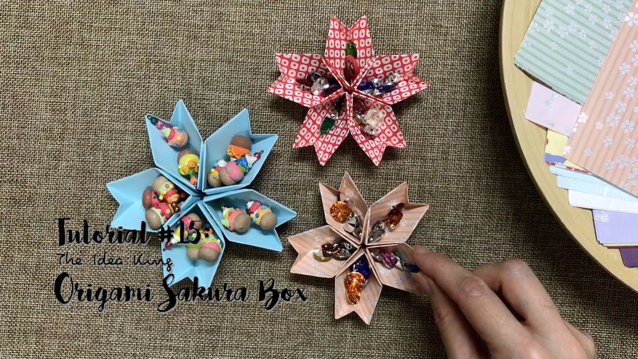 How to Make Origami  Sakura  Box Step  by Step  The Idea 