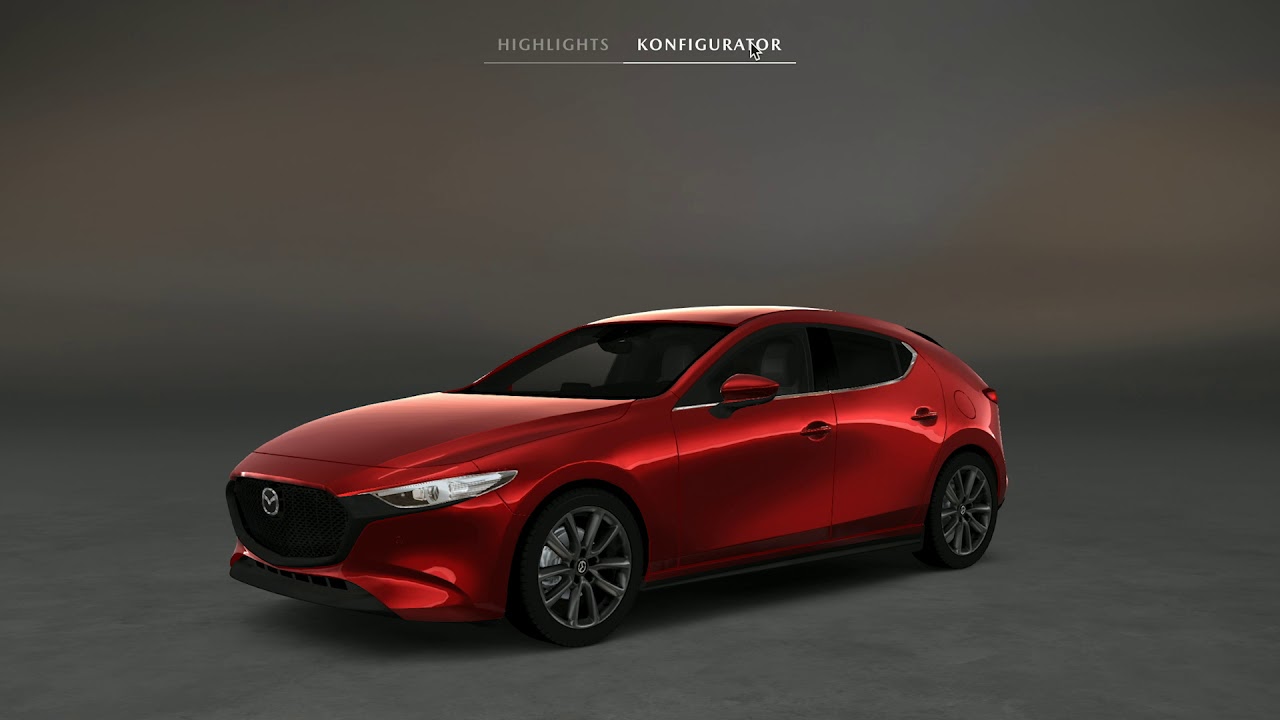 Car Configurator in WebGL: Experience the All-New Mazda3 in realtime 3D