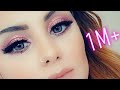 تعليم المكياج خطوة بخطوة للمبتدئات Palette Huda Beauty Nude مع طريقة اخفاء الهالات السوداء حول العين