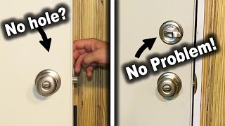 How to Bore Holes for Deadbolt, Doorknob and Latch Install | Metal or Wood Door by The Fixer 57,081 views 6 months ago 14 minutes, 40 seconds