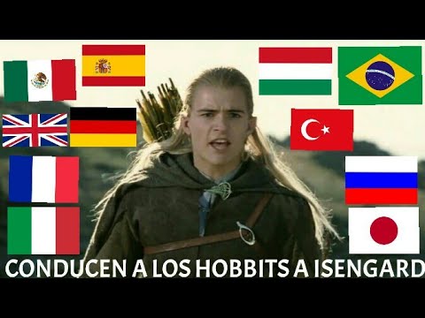 "THEY'RE TAKING THE HOBBITS TO ISENGARD" in 11 different languages | The Lord of the Rings: The T...
