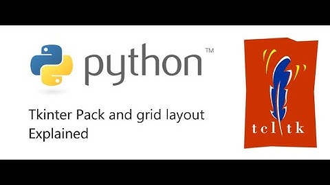 Tkinter Layouts | Explanation of pack and grid layouts and Frames