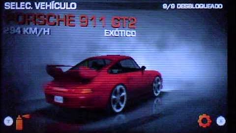 Need For Speed The Run 3DS garage ALL CARS