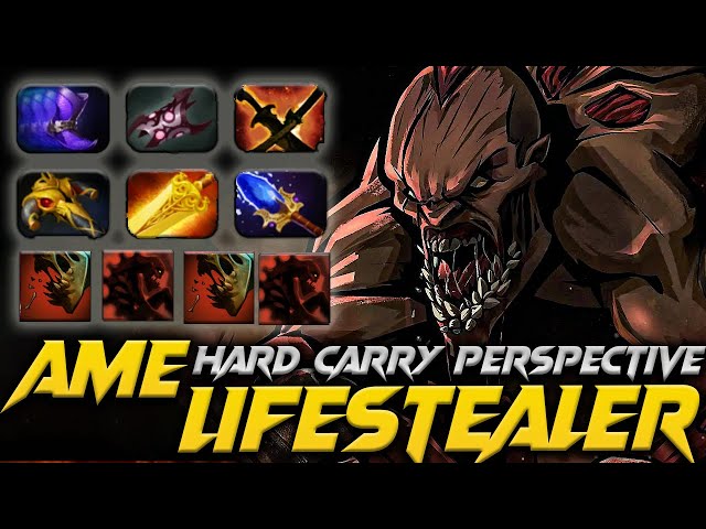 Ame Lifestealer The Hard Carry MVP !!! Dota 2 Pro Gameplay 7.35D Patch class=