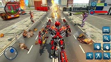 Ramp Car Robot Transforming Robot Car Android Gameplay