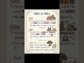 Elder & Older #learning #reading #englishgrammar #followersreels