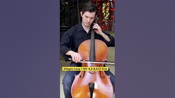 Allegro Cello Practice Loop 1 Measure 1-4, Measure 5-8, and Measure 13-End