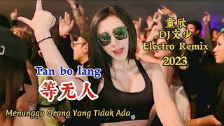 童欣 - 等无人 - Tan bo lang - (DJ文少 Electro Remix 2023) - Menunggu Orang Yang Tidak Ada #抖音版2023