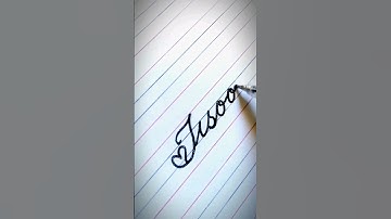 Jisso - Writing beautiful name in cursive writing 💖🖋️ #cursive #handwriting #shorts #blackpink