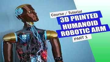 Course / Tutorial Assembling a Real Size 3D Printed Humanoid Robot Arm Part 1 #VulcanV1