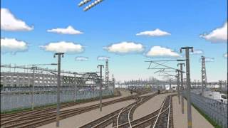新VRM3★新幹線レイアウト完成27 0号ひかり12輌編成 着発10番線出発