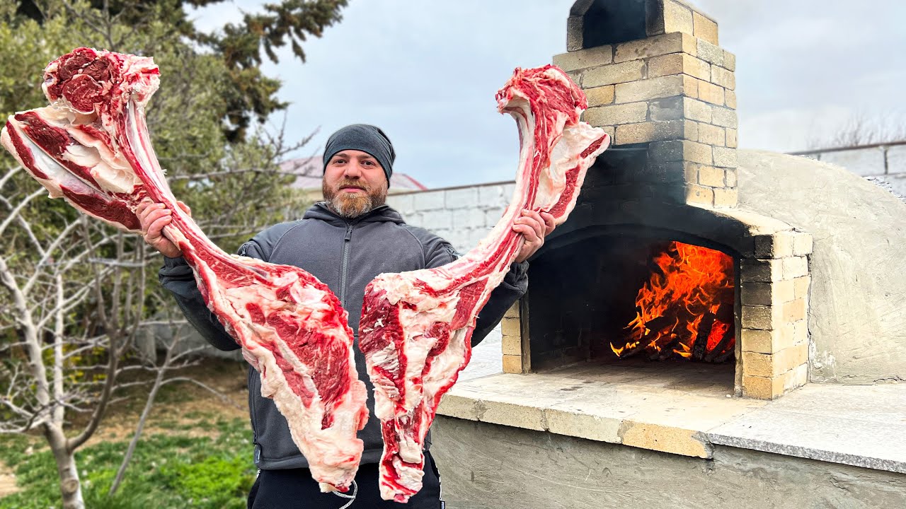 ⁣One And A Half Meter Beef Ribs Cooked in the Oven! World Recipe