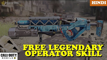 How to get FREE LEGENDARY Operator Skill - Purifier H2O in Call of Duty Mobile | Gameplay | Hindi