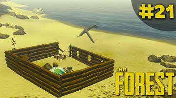 The Forest: Gameplay - Part 21 - BEACH BASE!
