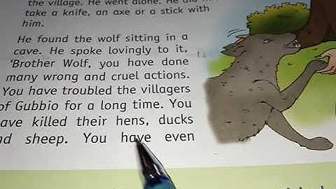 English Literature Lesson- 12 Saint Francis and the Wolf (Part-1)