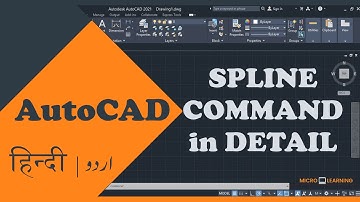 Spline AutoCAD Command in Hindi | Urdu |